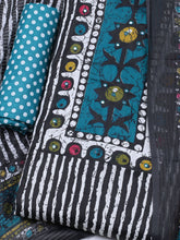 Printed Cotton Blend Unstitched Suit With Dupatta